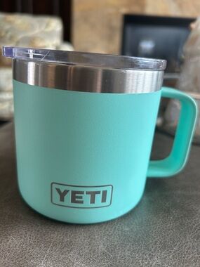 Yeti Turquoise Camp Mug with Clear Lid